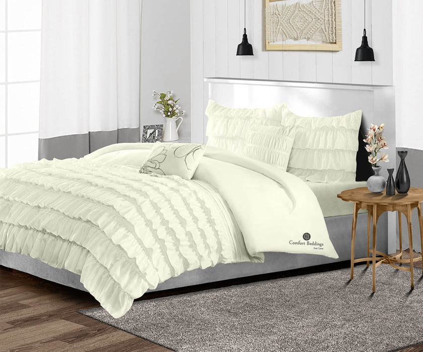 Ivory Ruffle Duvet Covers