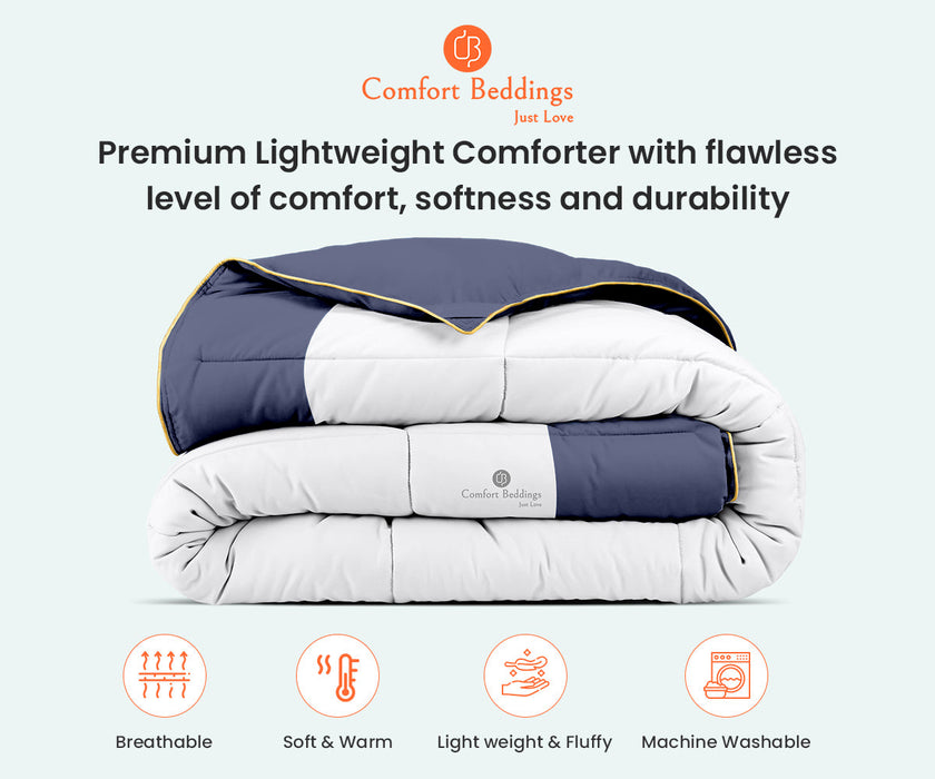 Luxury Mediterranean Blue Dual Tone Comforter Set