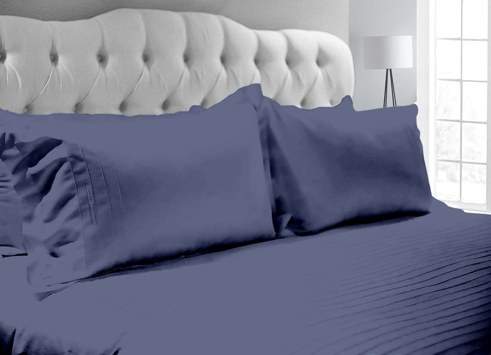 Luxurious Mediterranean Blue Moroccan Streak Duvet Cover And Pillowcases