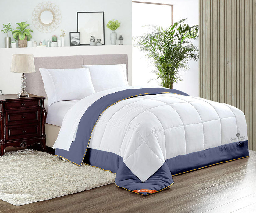 Luxury Mediterranean Blue Dual Tone Comforter Set