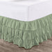 Moss Multi Ruffled Bed Skirt