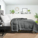 Navy Blue and Dark Grey Reversible Comforter