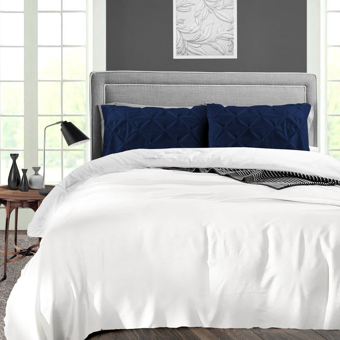Navy Blue Pinch Pillowcases