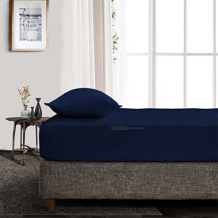 Navy Blue Fitted Sheet Only