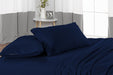 Navy Blue Stripe Flat Sheet