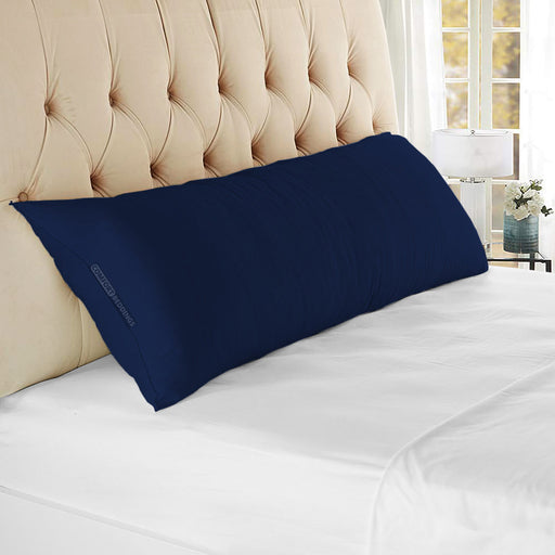 Luxury Navy Blue Long Body Pillow Covers — comfortbeddings-usa