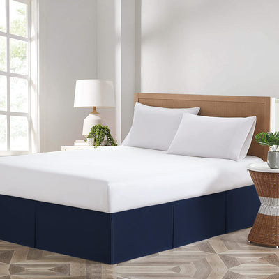 Luxury Navy Blue Magic Bed Skirt