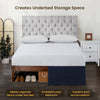 Luxury Navy Blue Magic Bed Skirt