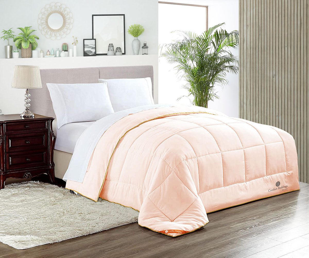 Buy Peach Comforter set - All Size - 250 GSM — comfortbeddings-usa