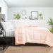 Burgundy with Peach Reversible Comforter