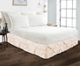 Peach Pinch Bed Skirt
