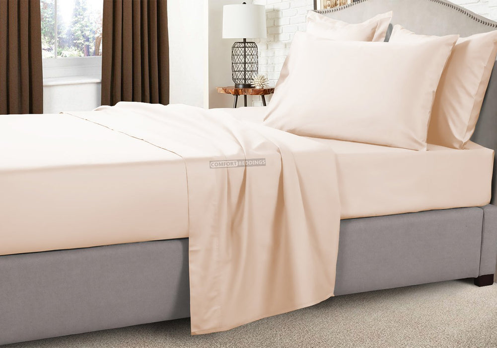 Luxury 1200 Thread Count Peach RV Sheets Set 100% Egyptian Cotton