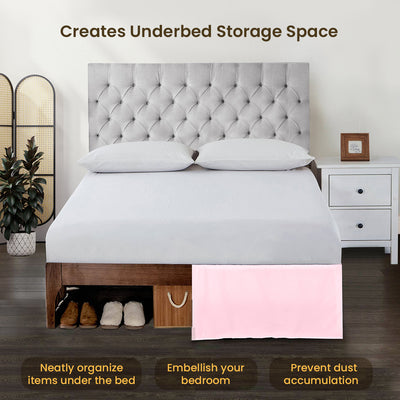 Luxury Pink Magic Bed Skirt