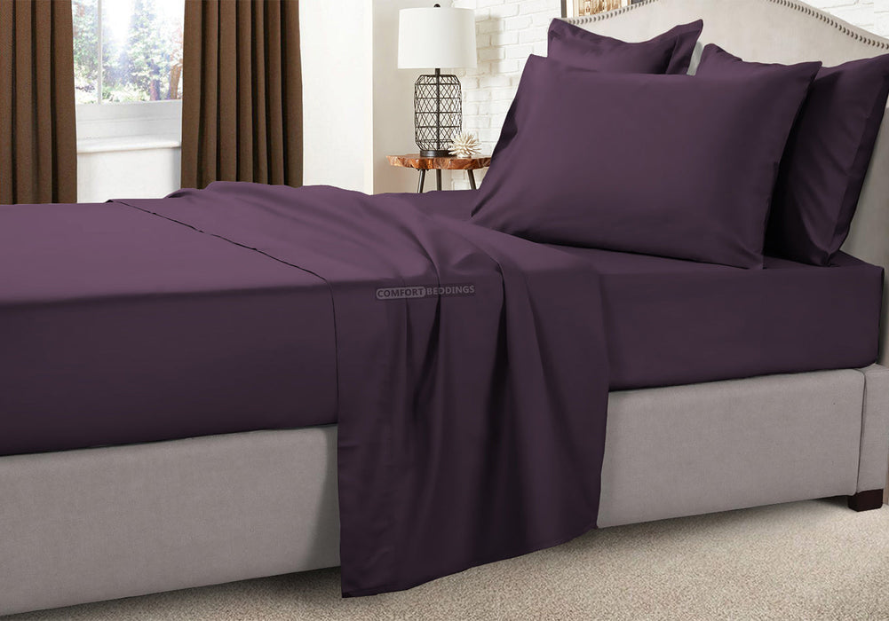 Luxury 1200 Thread Count Plum RV, Camper Bunk Sheet Set