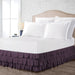 Plum Multi Ruffle Bed Skirt