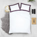 Plum with White Two-Tone Pillowcases