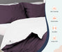 Plum Reversible Duvet Covers