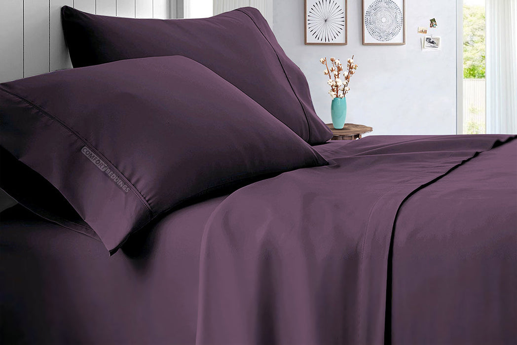 plum sheets set