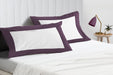 Plum with White Two-Tone Pillowcases