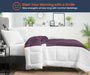 Microfiber Plum Contrast Comforter