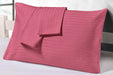 Rose Berry Stripe Pillowcases Set