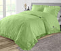 Sage Green Trimmed Ruffle Duvet Cover