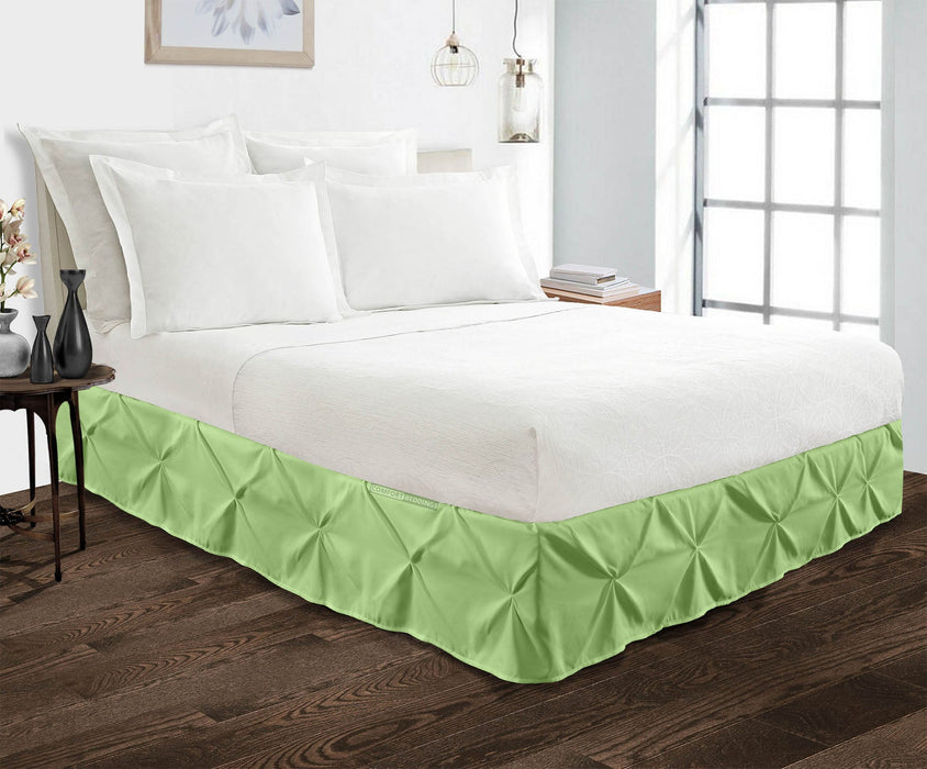 Sage Pinch Bed Skirts