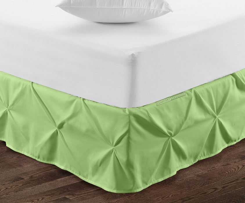 Sage Pinch Bed Skirts