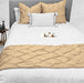 Taupe Pinch Bed Runner Set