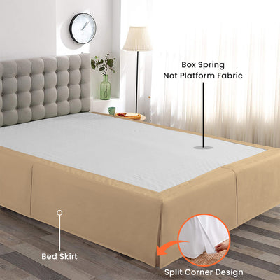 Luxury Taupe Magic Bed Skirt