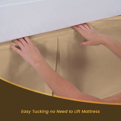 Luxury Taupe Magic Bed Skirt