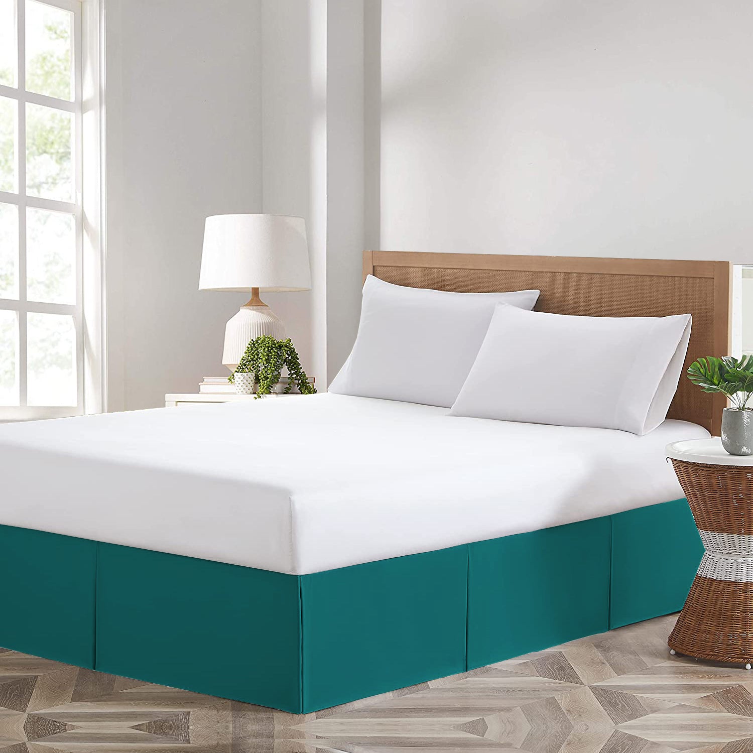 Luxury Teal Magic Bed Skirt