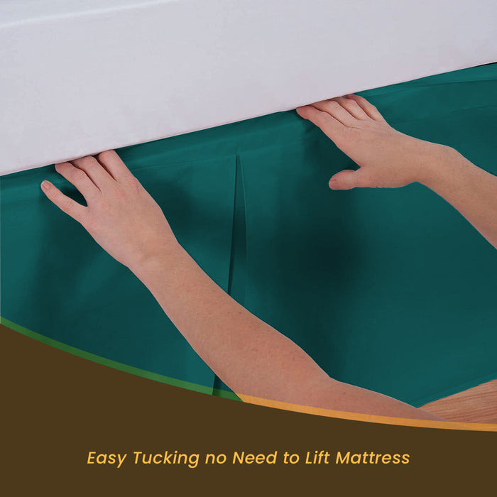 Luxury Teal Magic Bed Skirt