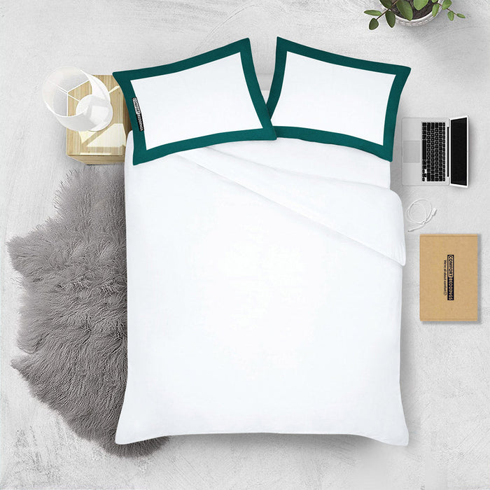 Teal with White Two Tone Pillowcases