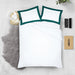 Teal with White Two Tone Pillowcases