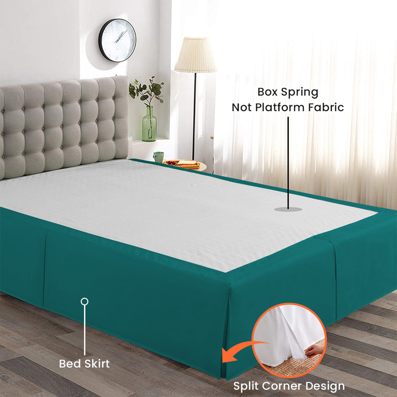 Luxury Teal Magic Bed Skirt