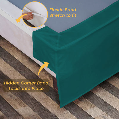 Luxury Teal Magic Bed Skirt