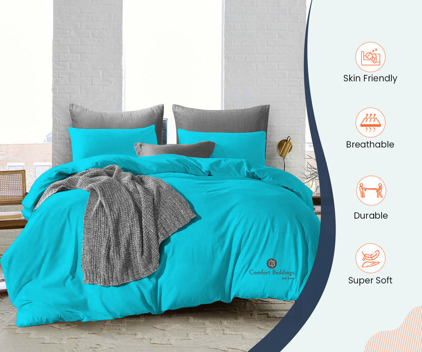 Turquoise Blue Duvet Cover