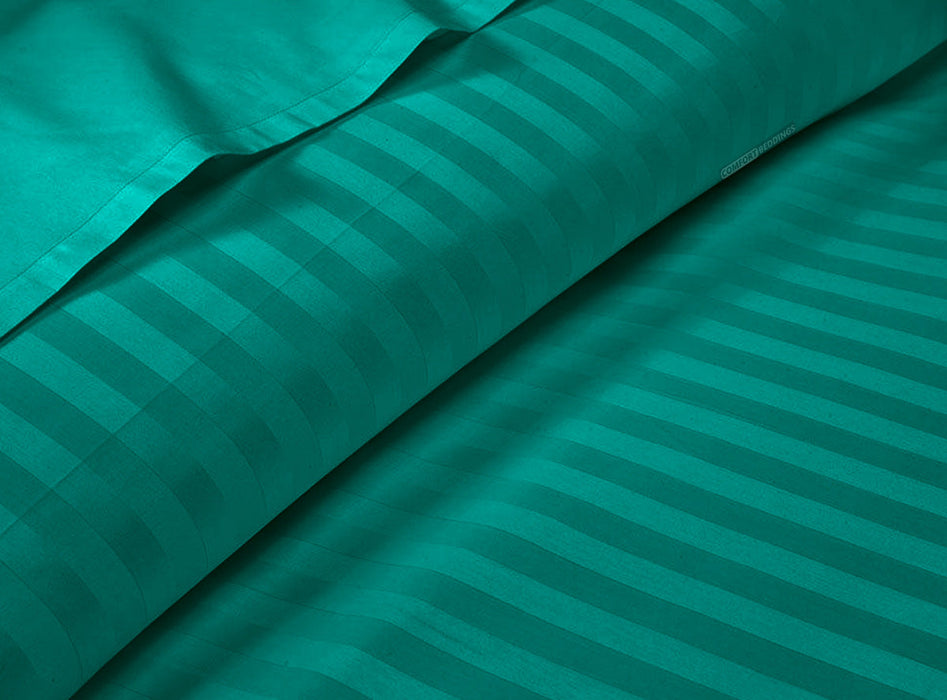 Turquoise Green Stripe Bedding in a Bag