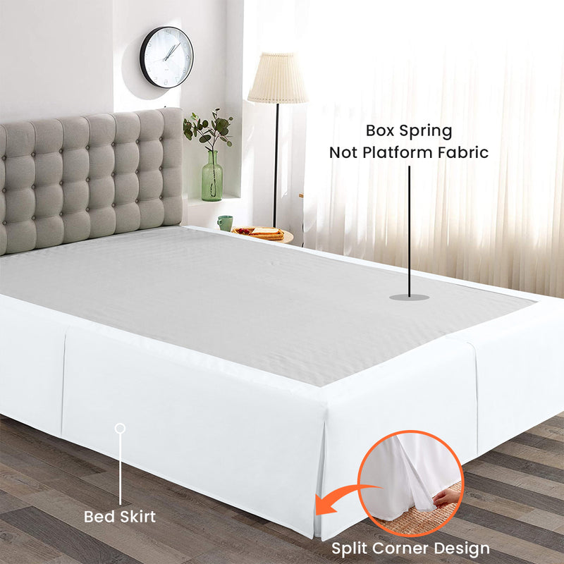 Luxury White Magic Bed Skirt