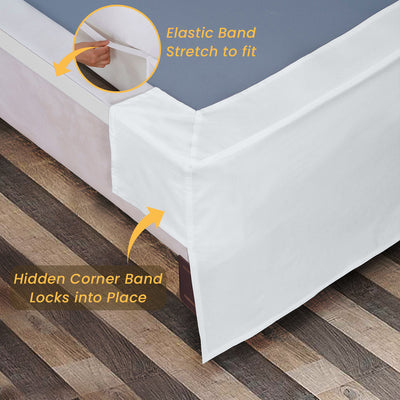 Luxury White Magic Bed Skirt