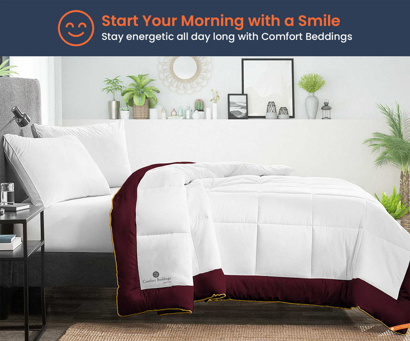 Wine Dual Tone Comforter