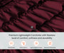 Wine Ruffle Comforter