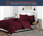 Wine Ruffle Comforter