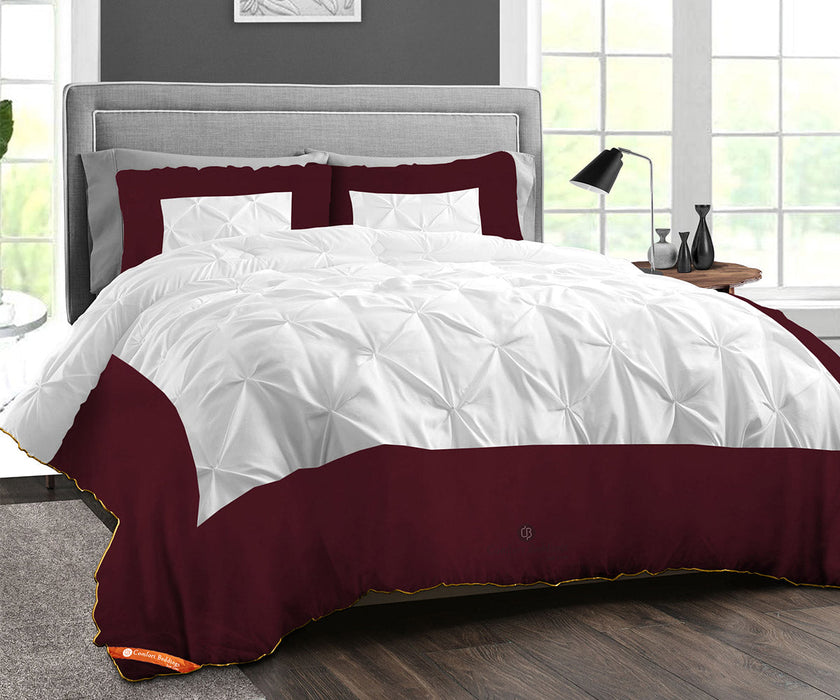 100% Egyptian cotton Wine Half Pinch Comforter Set
