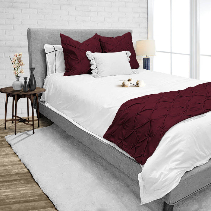 Wine Pinch Bed Runner Set