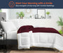 Microfiber Wine Contrast Comforter