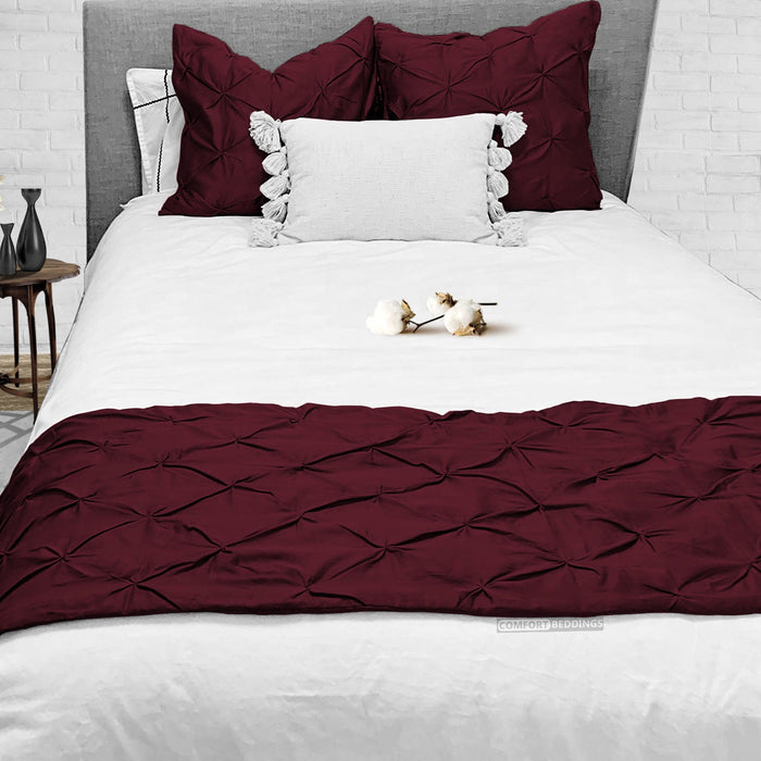 Maroon Bed Runner