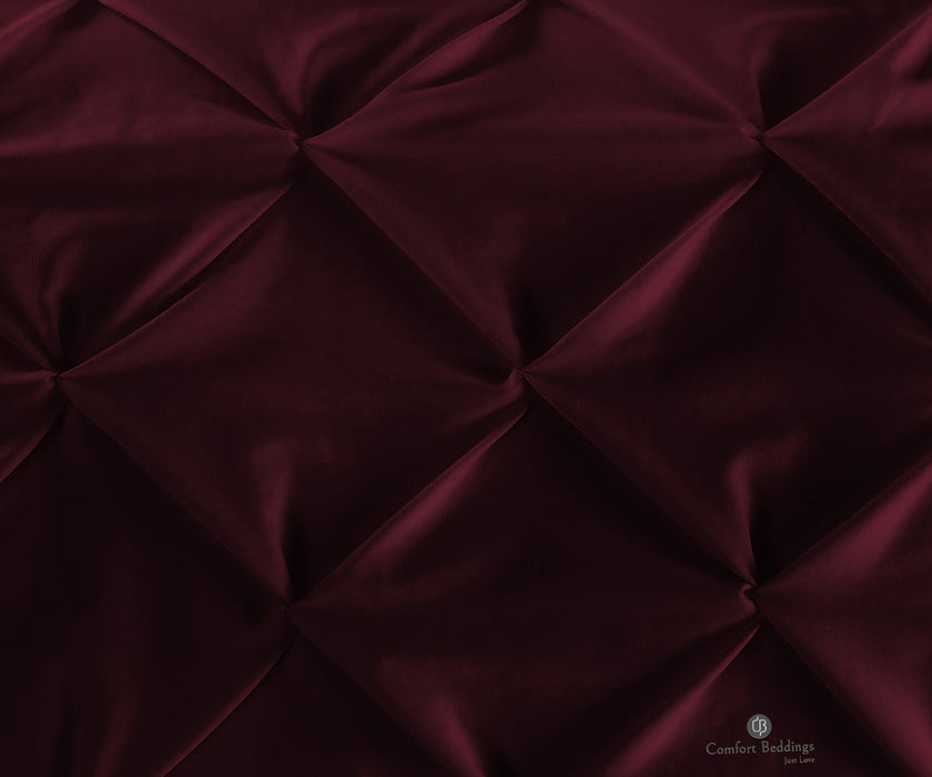 100% Egyptian cotton Wine Dual Tone Half Pinch Duvet Cover Set