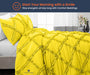 Yellow Diamond Ruffle Comforter